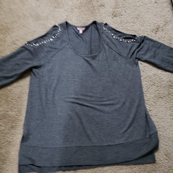 Juicy Couture grey cold shoulder sweater - Picture 3 of 4